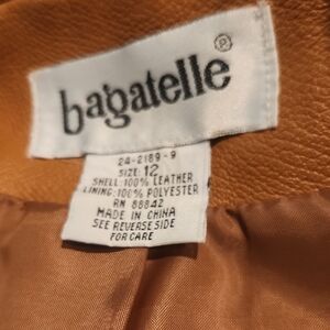 Bagatelle Camel Leather Blazer